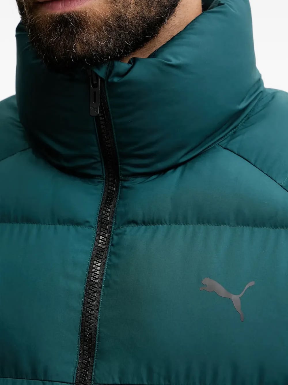 Mono zip puffer jacket