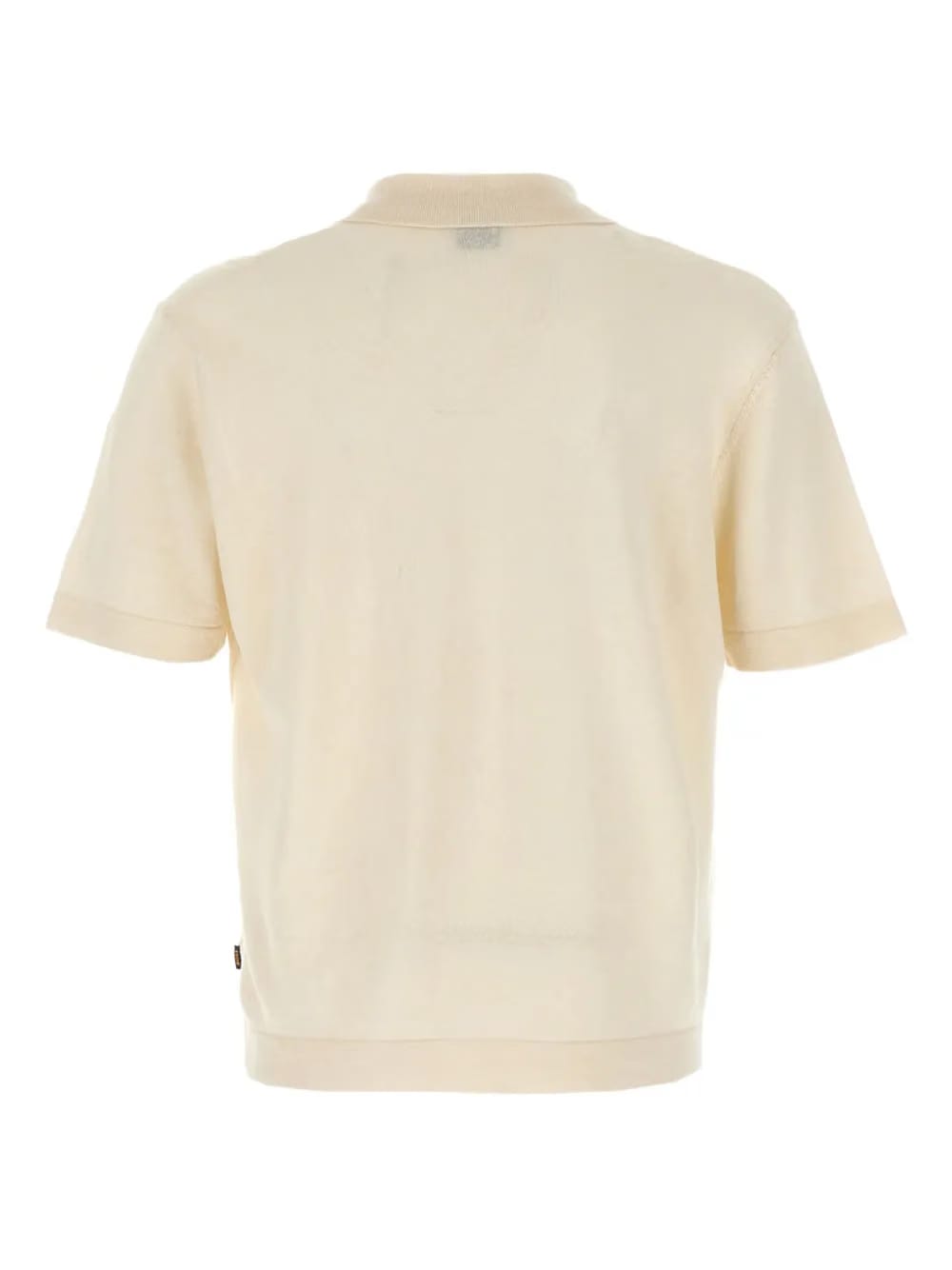 ribbed short-sleeve shirt