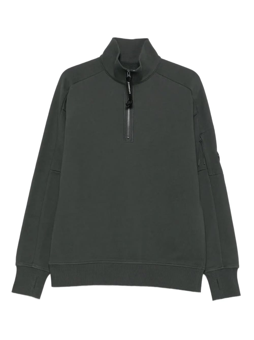 high half-zip neck sweatshirt