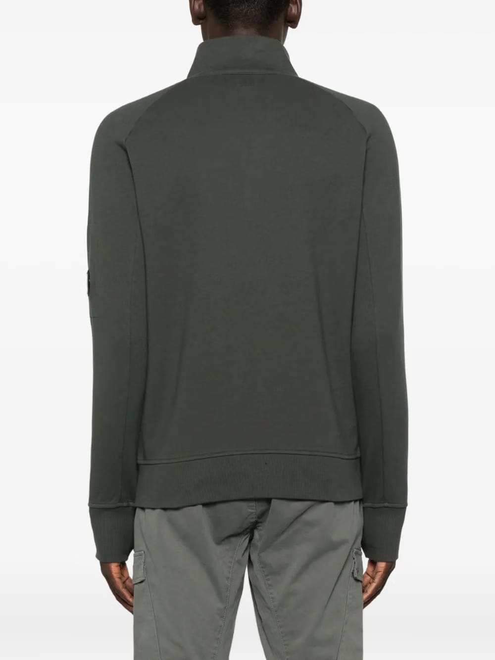 high half-zip neck sweatshirt