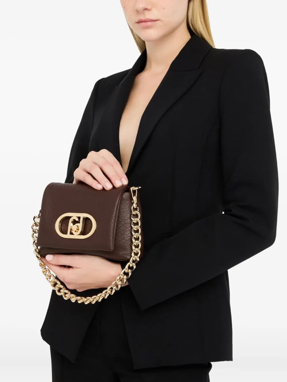 small LaPuffy logo-plaque chain-strap shoulder bag