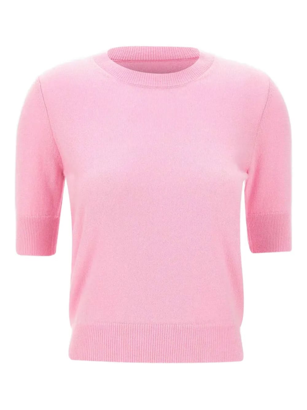 short-sleeve crew-neck sweater