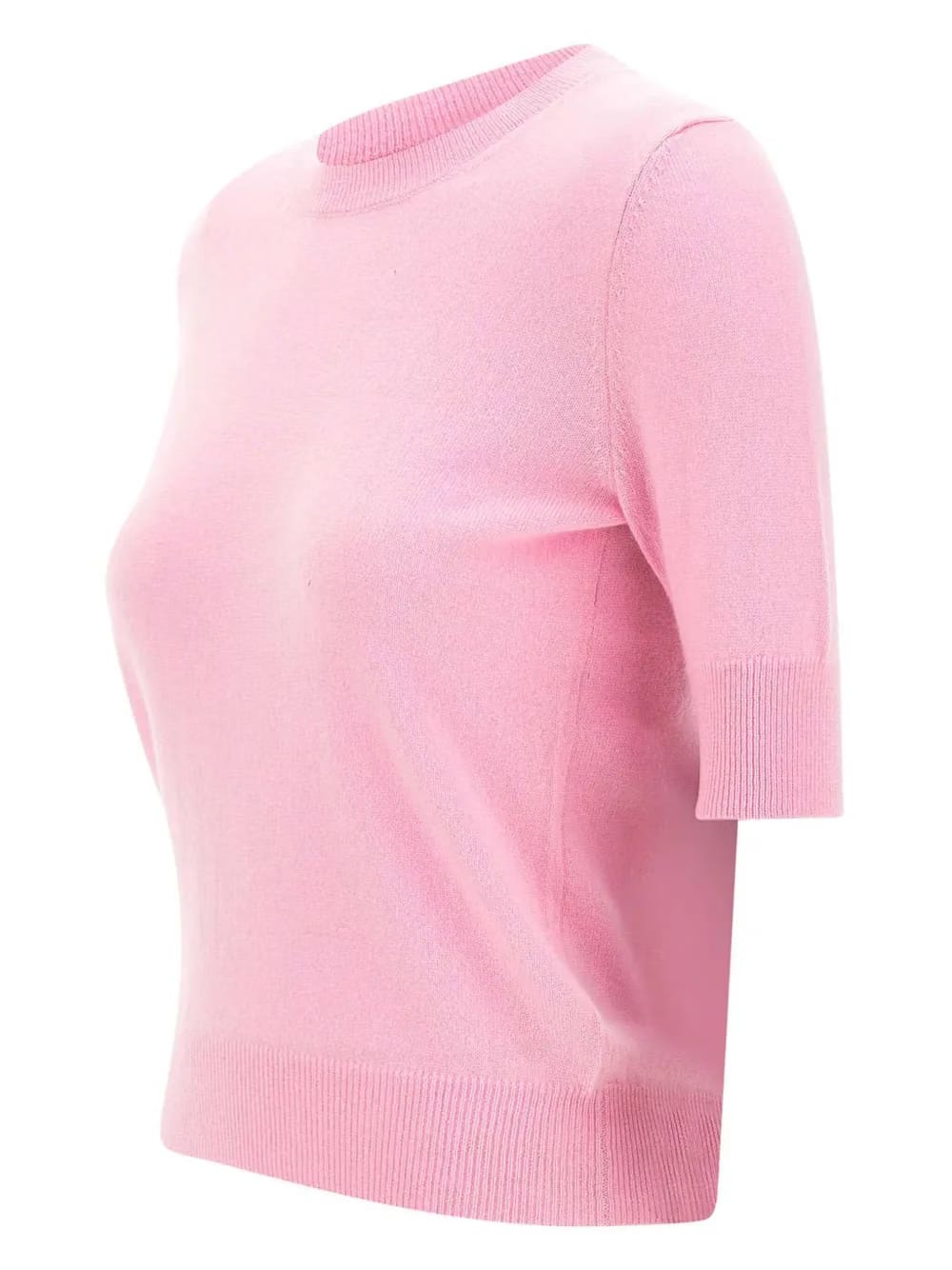 short-sleeve crew-neck sweater