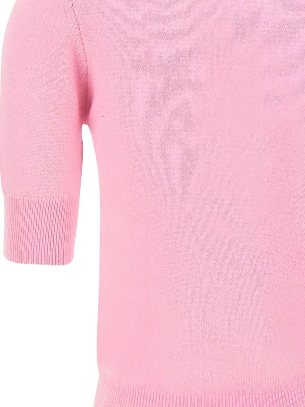 short-sleeve crew-neck sweater