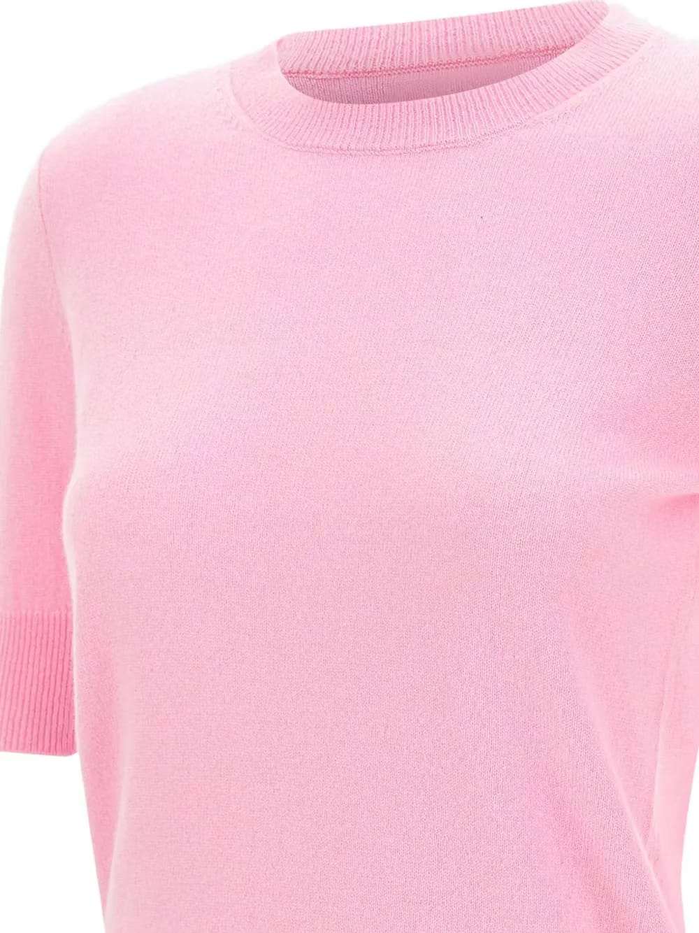 short-sleeve crew-neck sweater