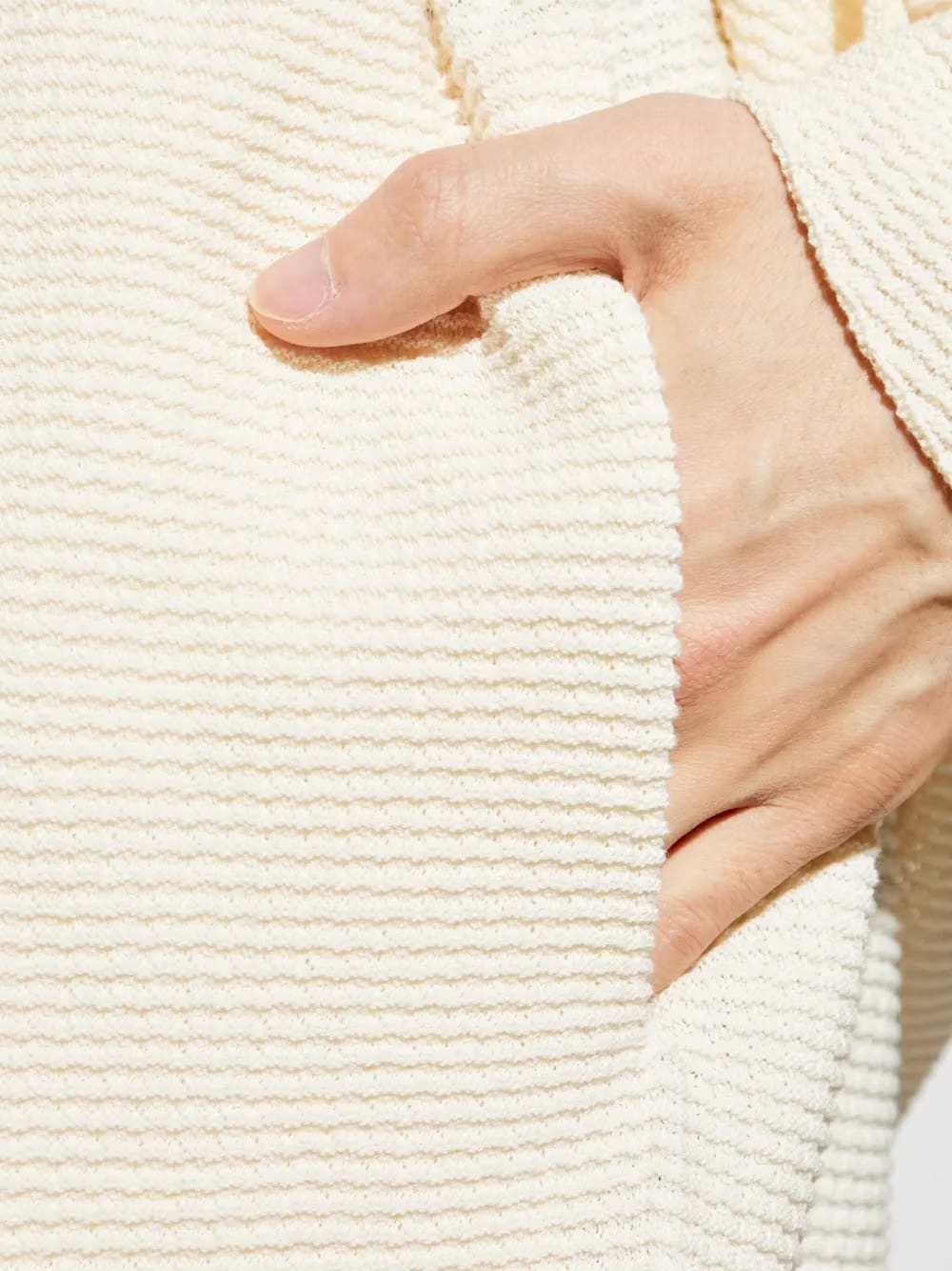 ribbed-knit shorts