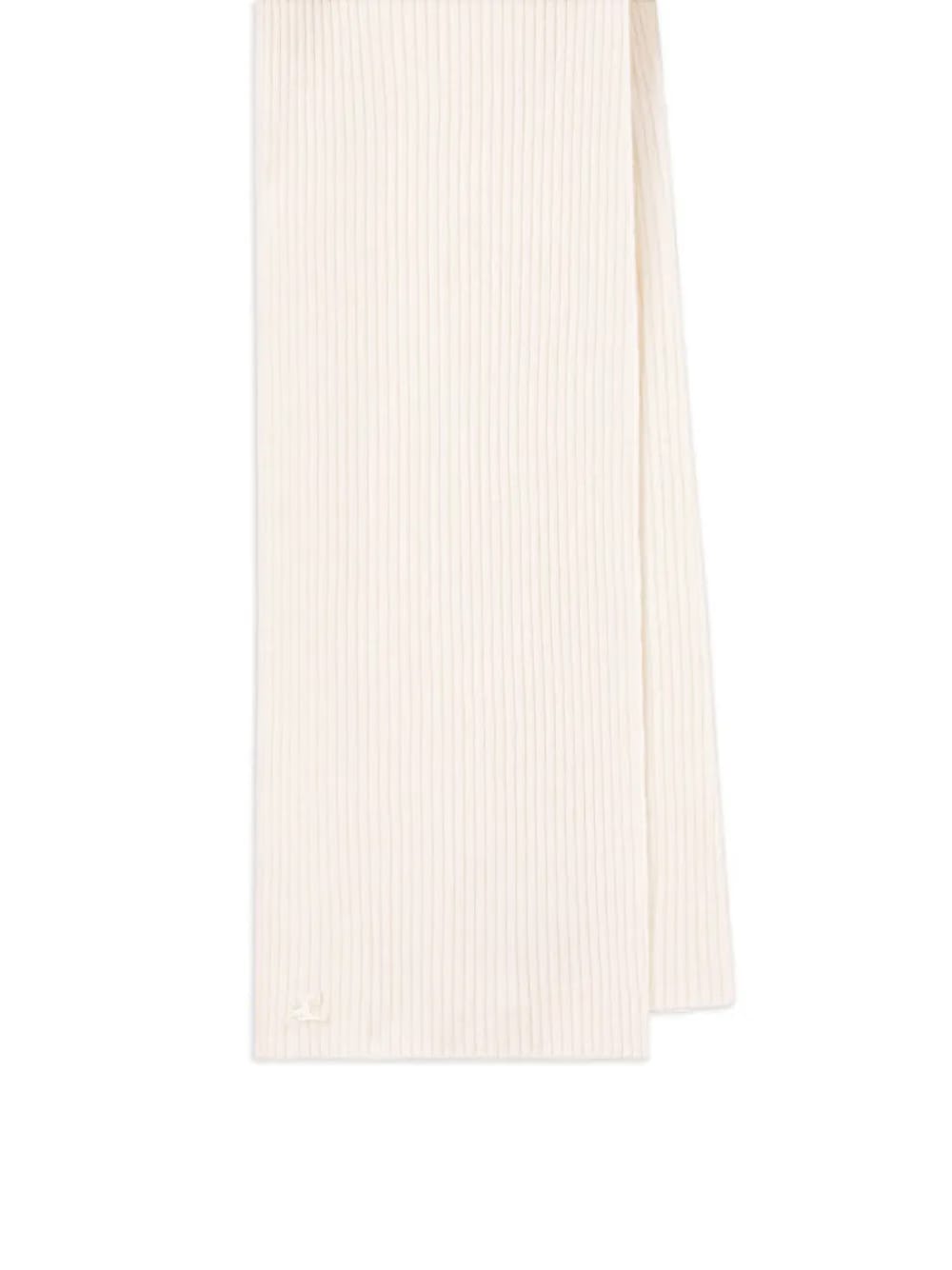 ribbed wool scarf