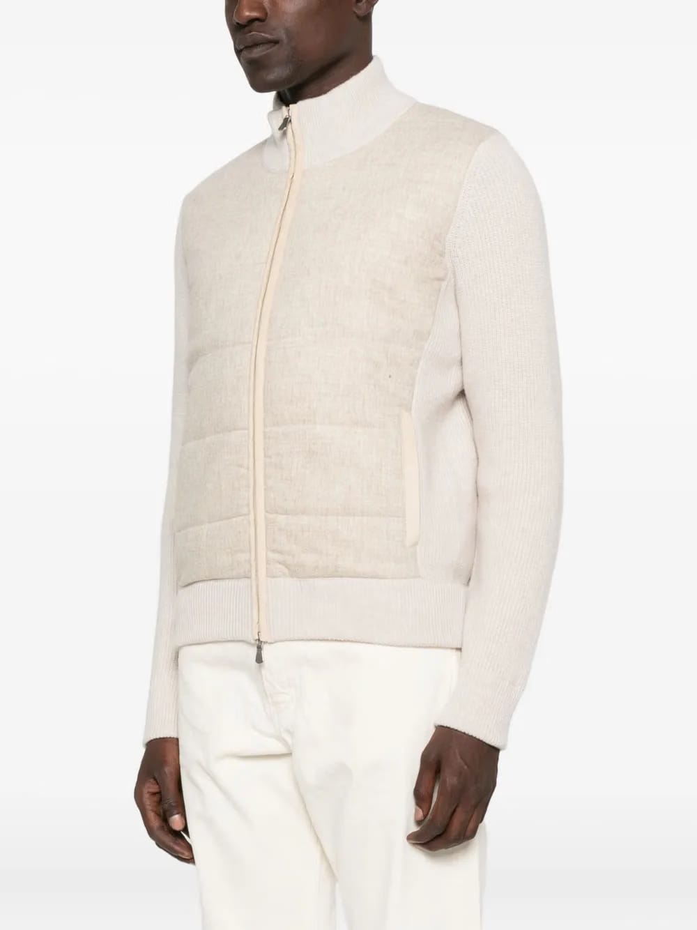 quilted ribbed jacket