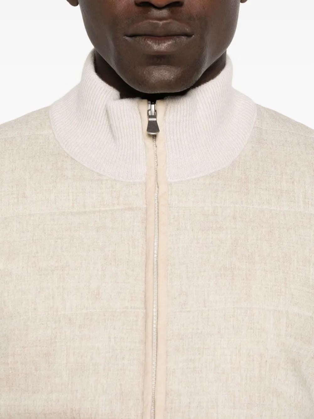 quilted ribbed jacket