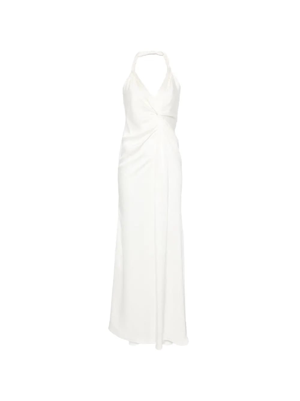twisted halterneck maxi dress