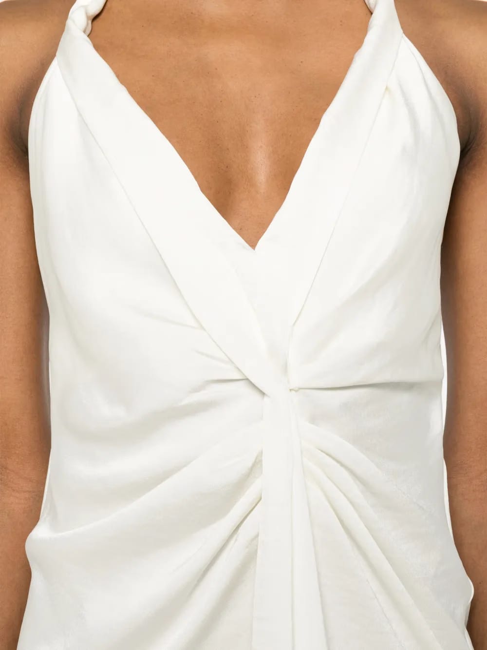 twisted halterneck maxi dress