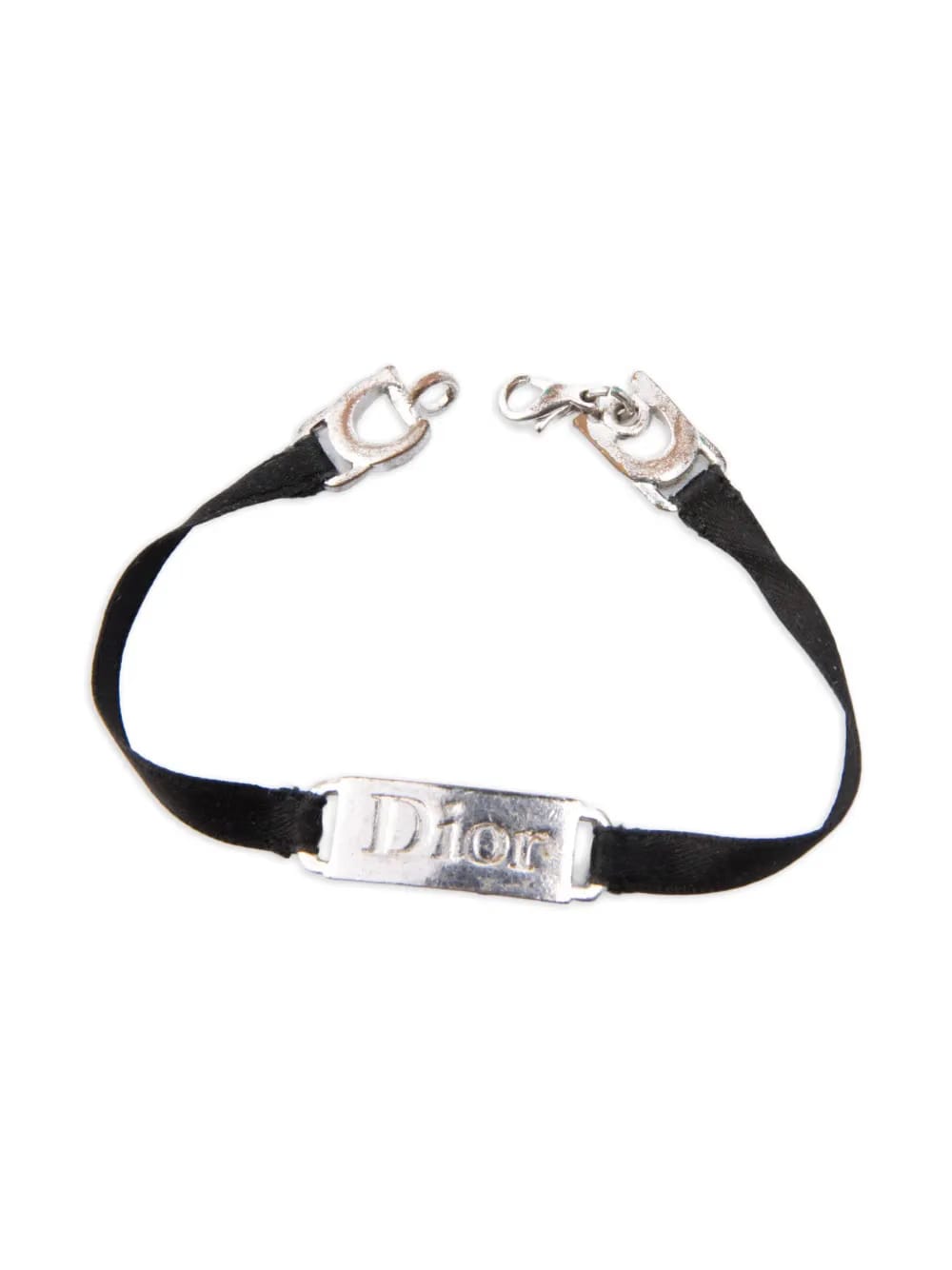 2000s satin logo bracelet
