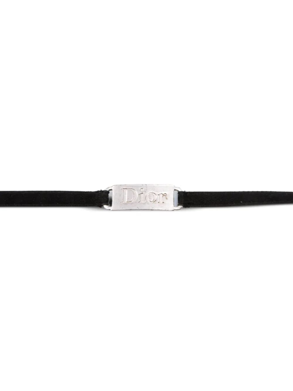 2000s satin logo bracelet