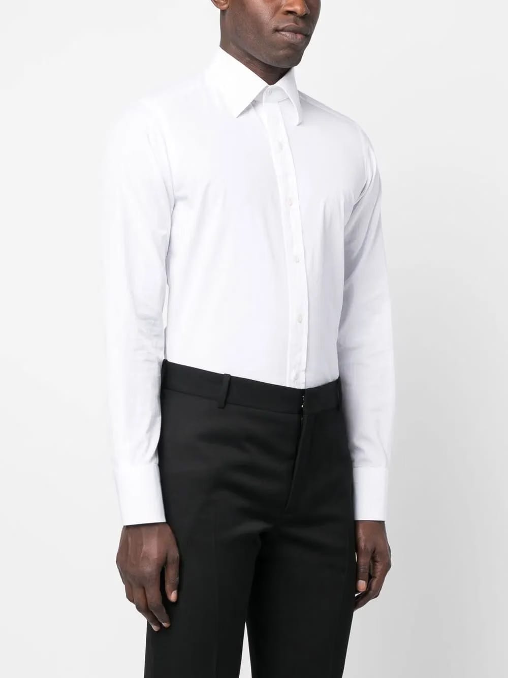 stripe-detail tailored-cut trousers