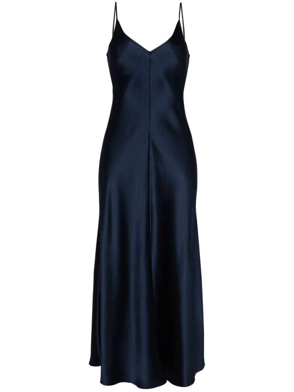 V-neck slip silk dress