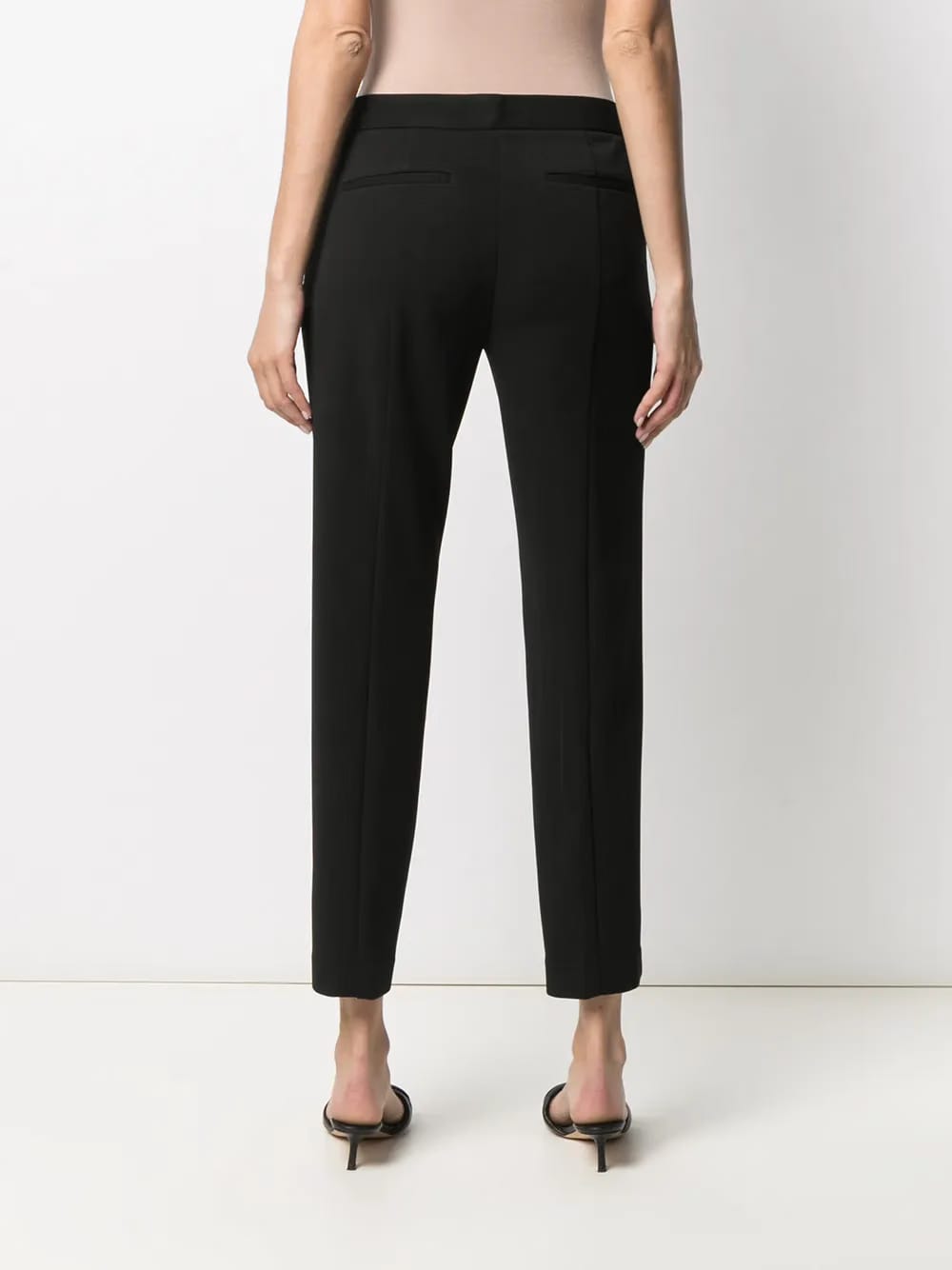 cropped slim-cut trousers