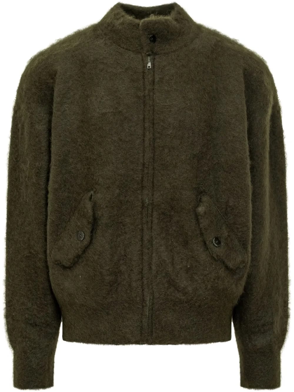 brushed effect cardigan