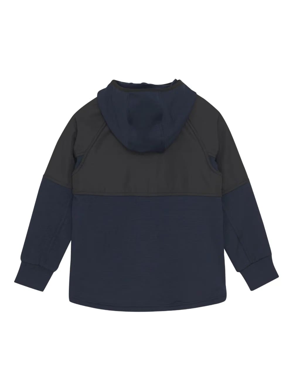 hooded panelled jacket