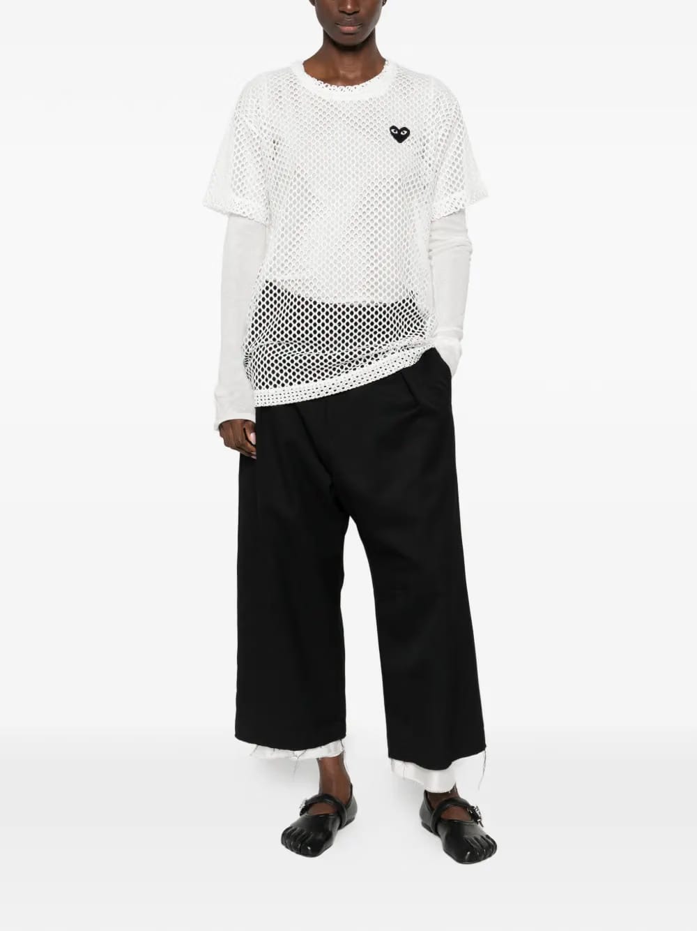 mesh logo-patch T-Shirt