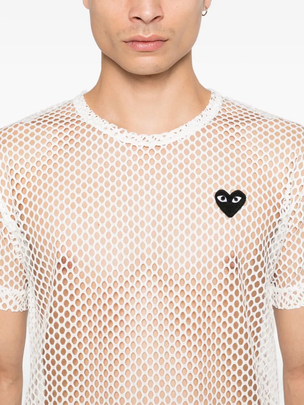 mesh logo-patch T-Shirt