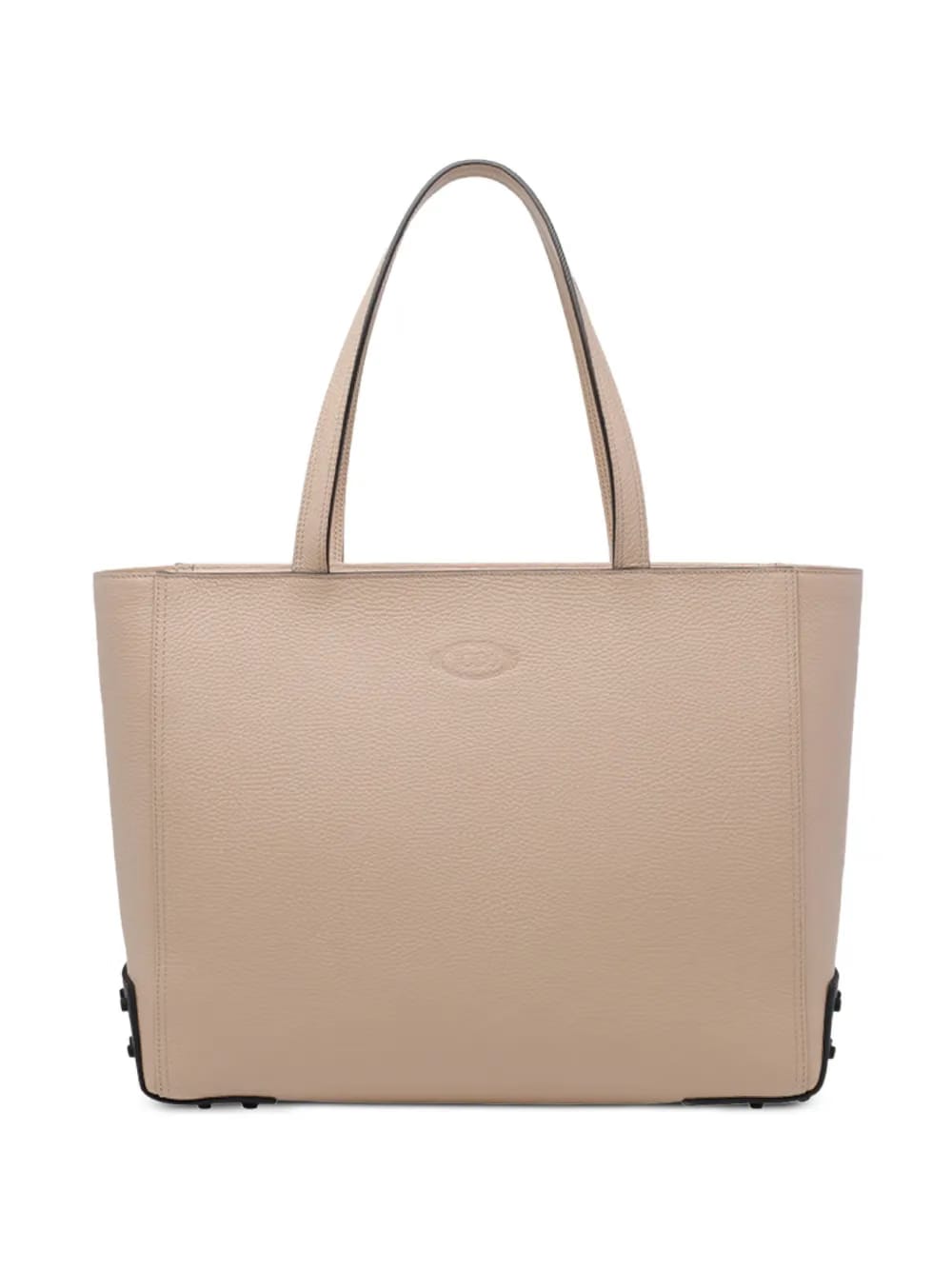 gommino zipped leather shoulder bag