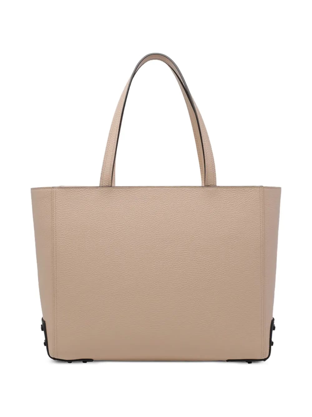 gommino zipped leather shoulder bag