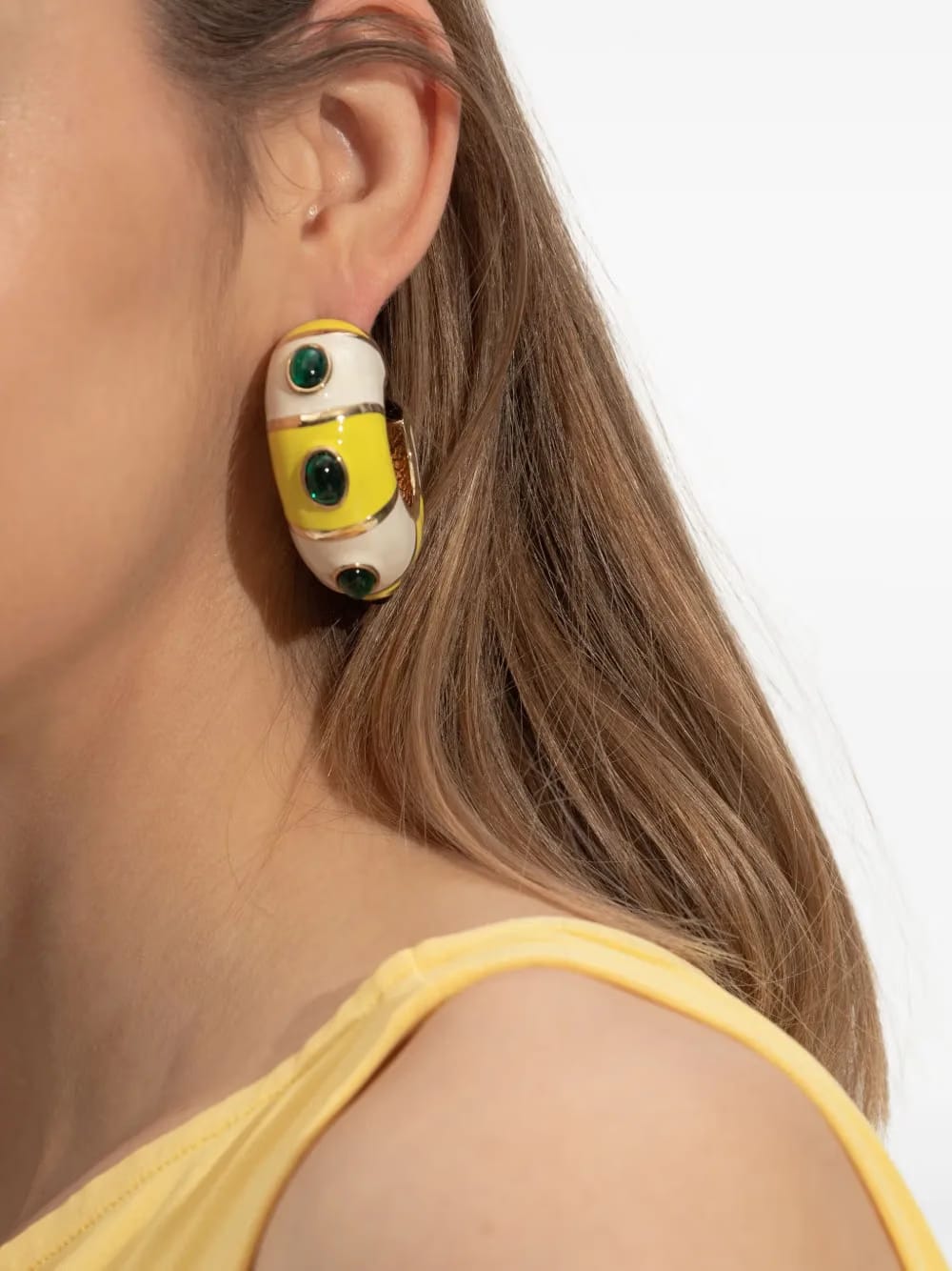chunky hoop earrings