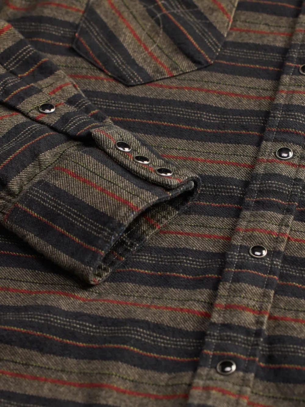 striped long-sleeved shirt
