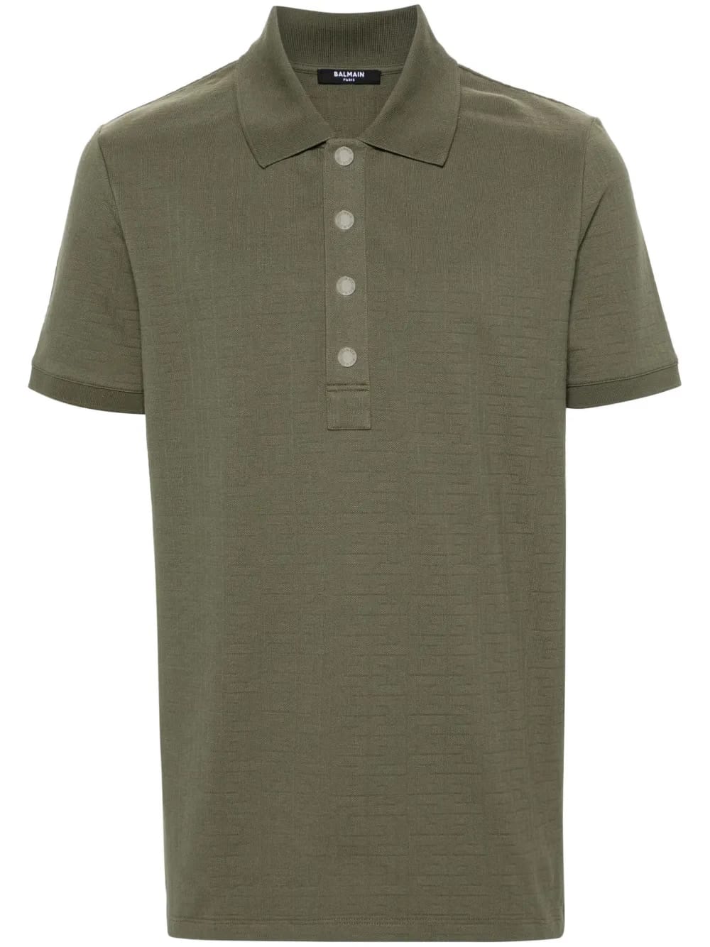 jacquard cotton polo shirt