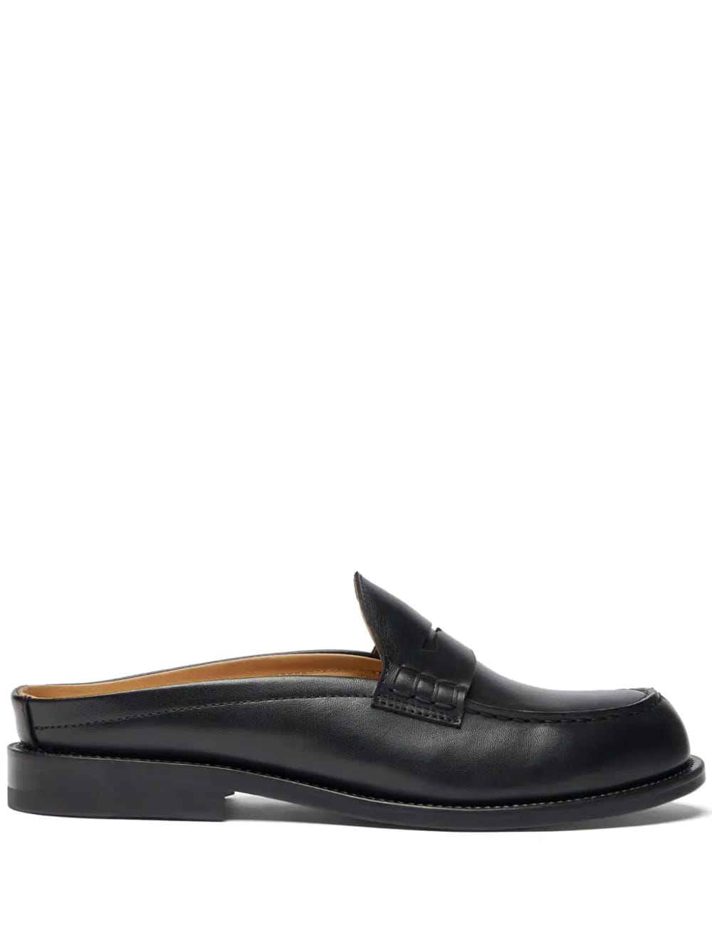 Clementina almond-toe leather mules