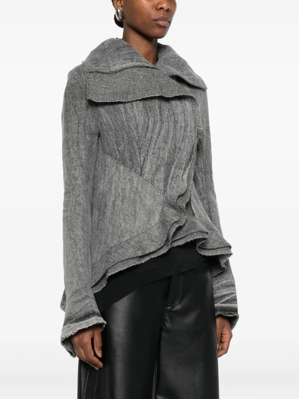 ruffled jacket