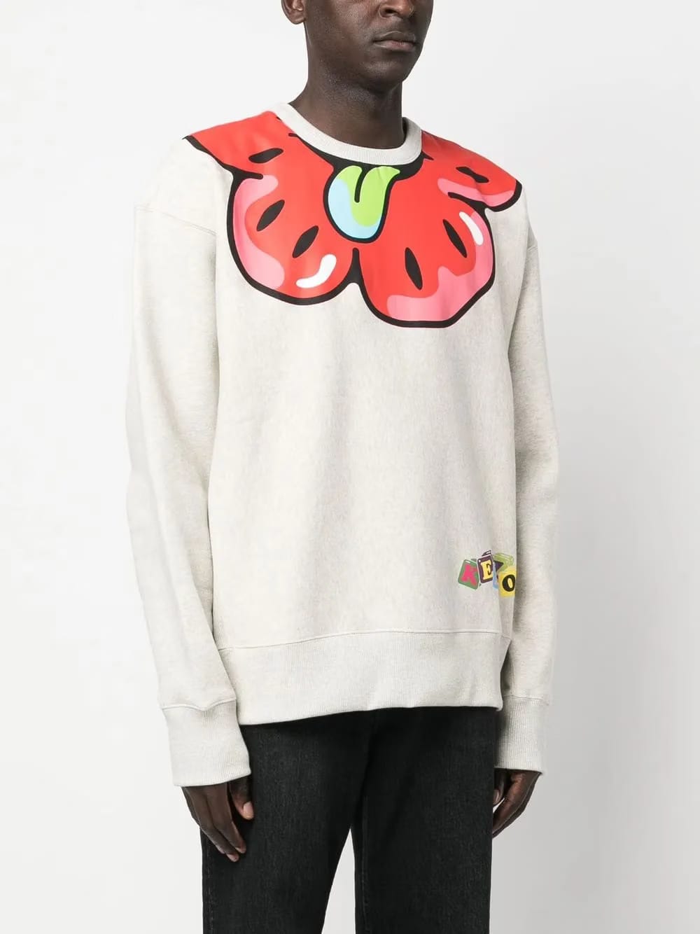 Boke flower graphic-print sweatshirt