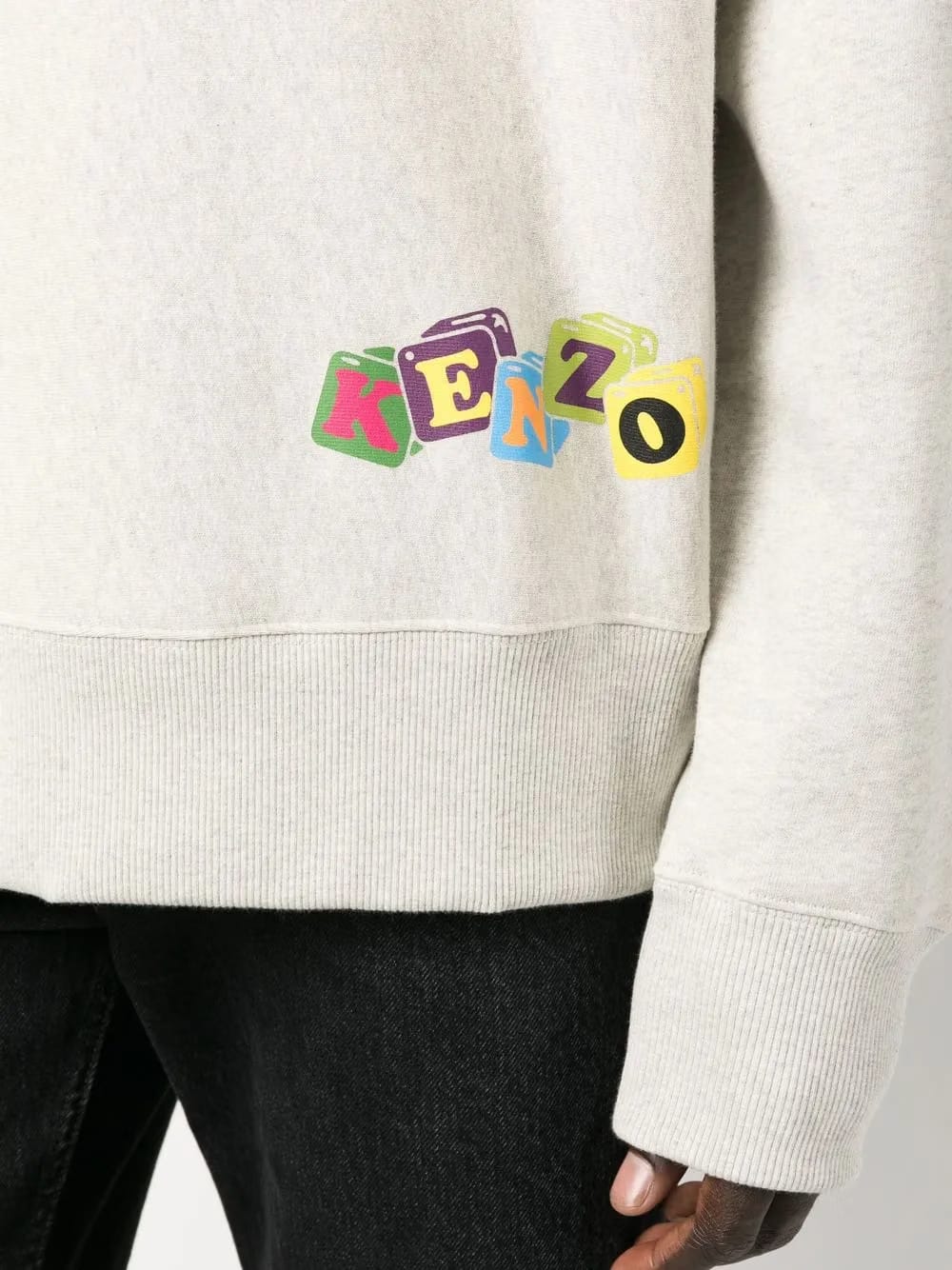 Boke flower graphic-print sweatshirt