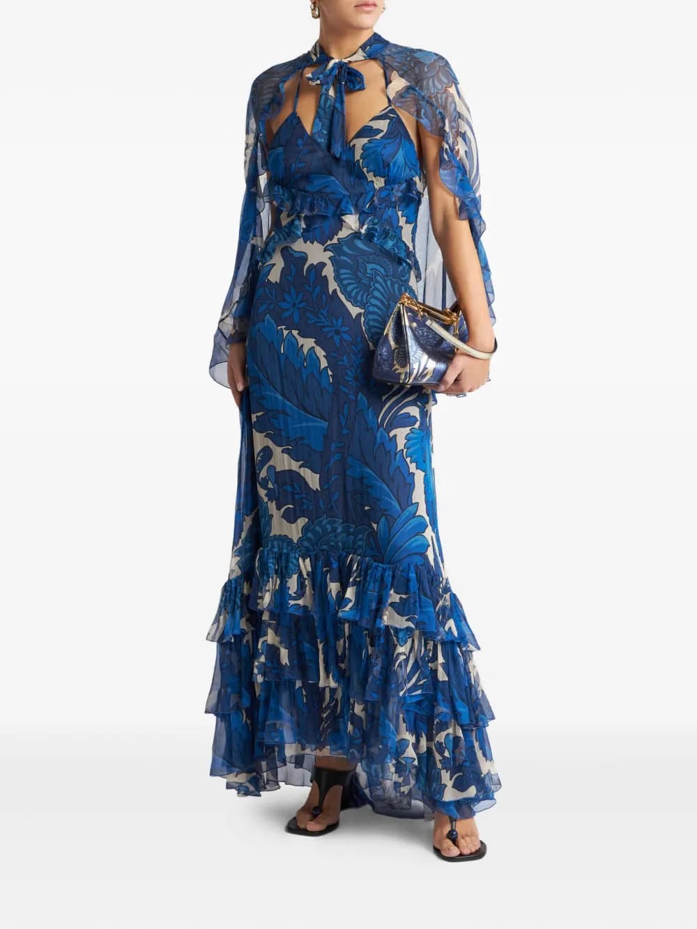 ruffled-detailing dress