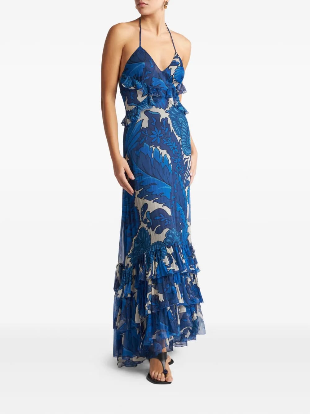 ruffled-detailing dress
