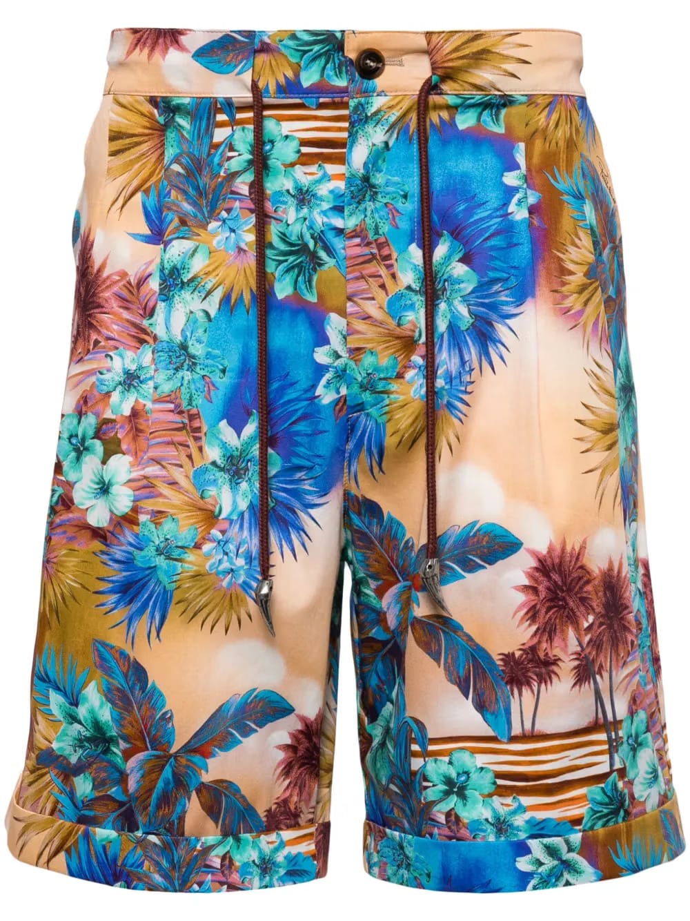 Hawaii-print chino shorts