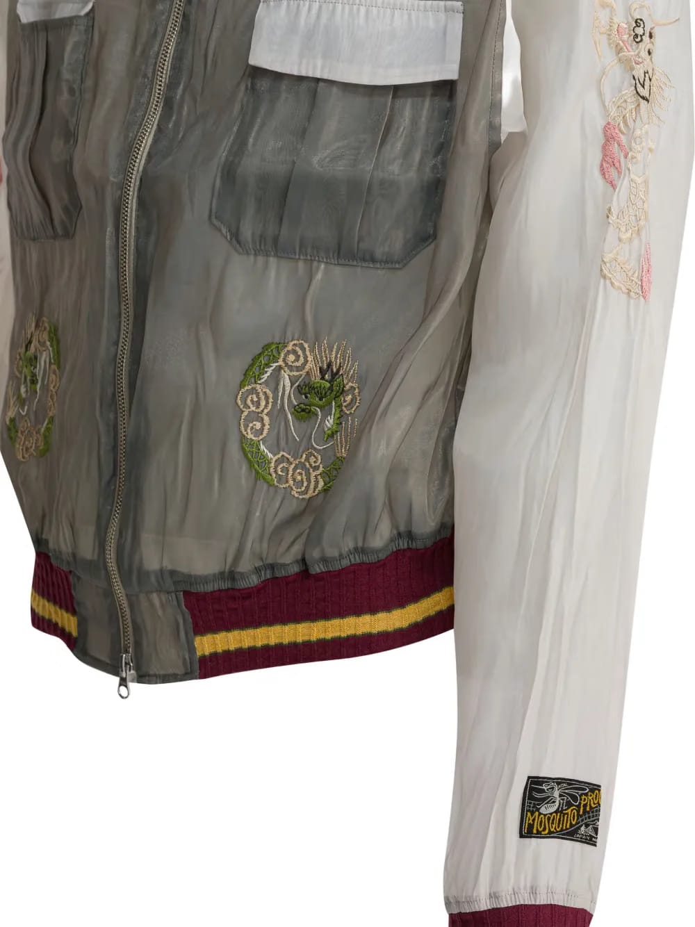 embroidered-detail jacket
