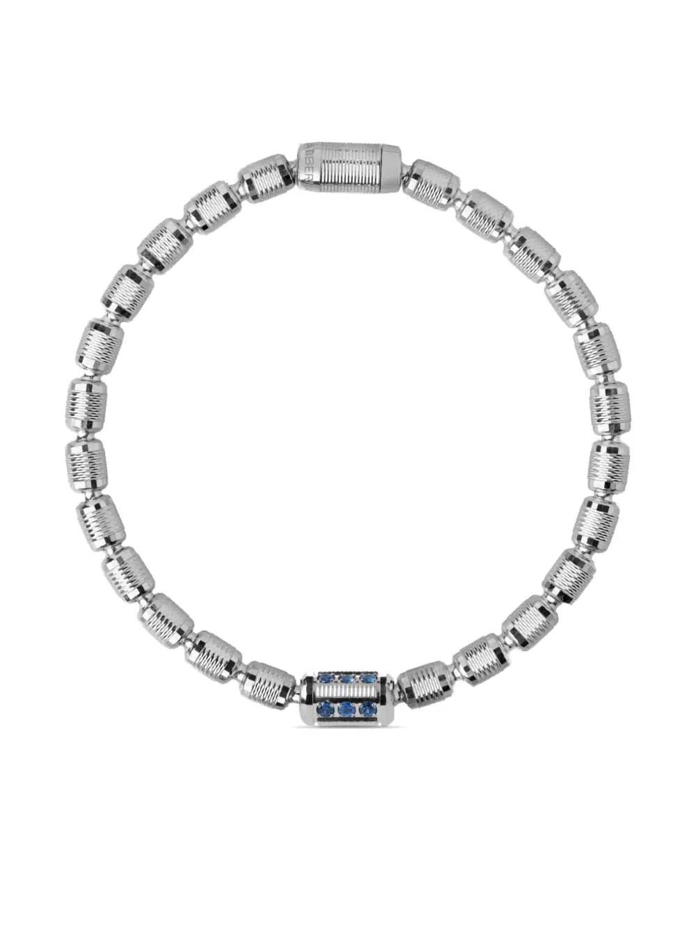 18kt white gold Lumen sapphire and diamond bracelet