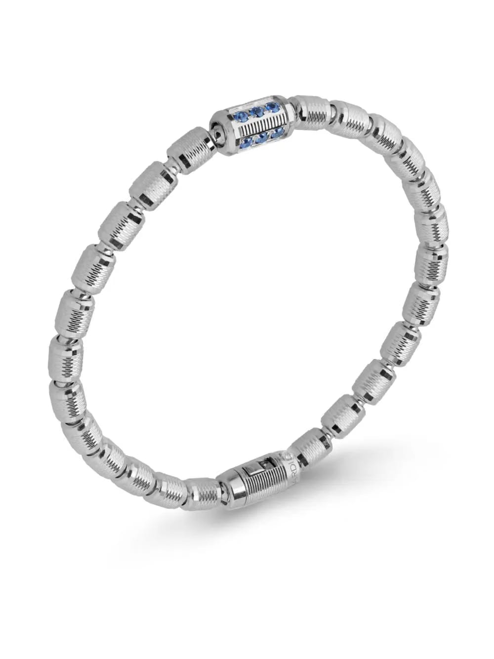 18kt white gold Lumen sapphire and diamond bracelet
