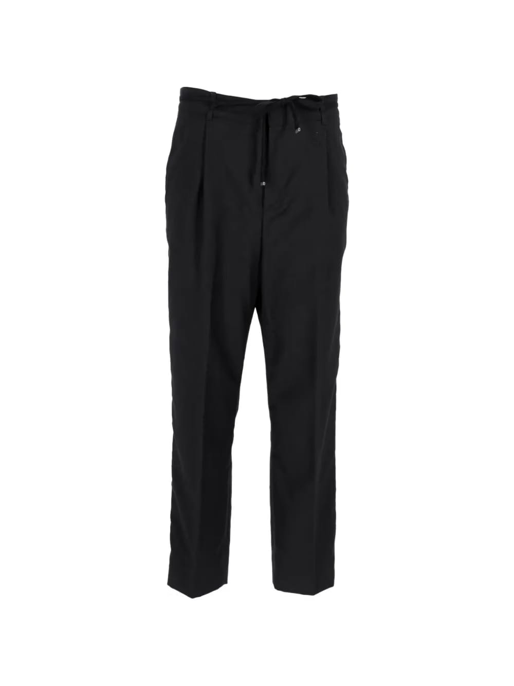 pleated drawstring trousers