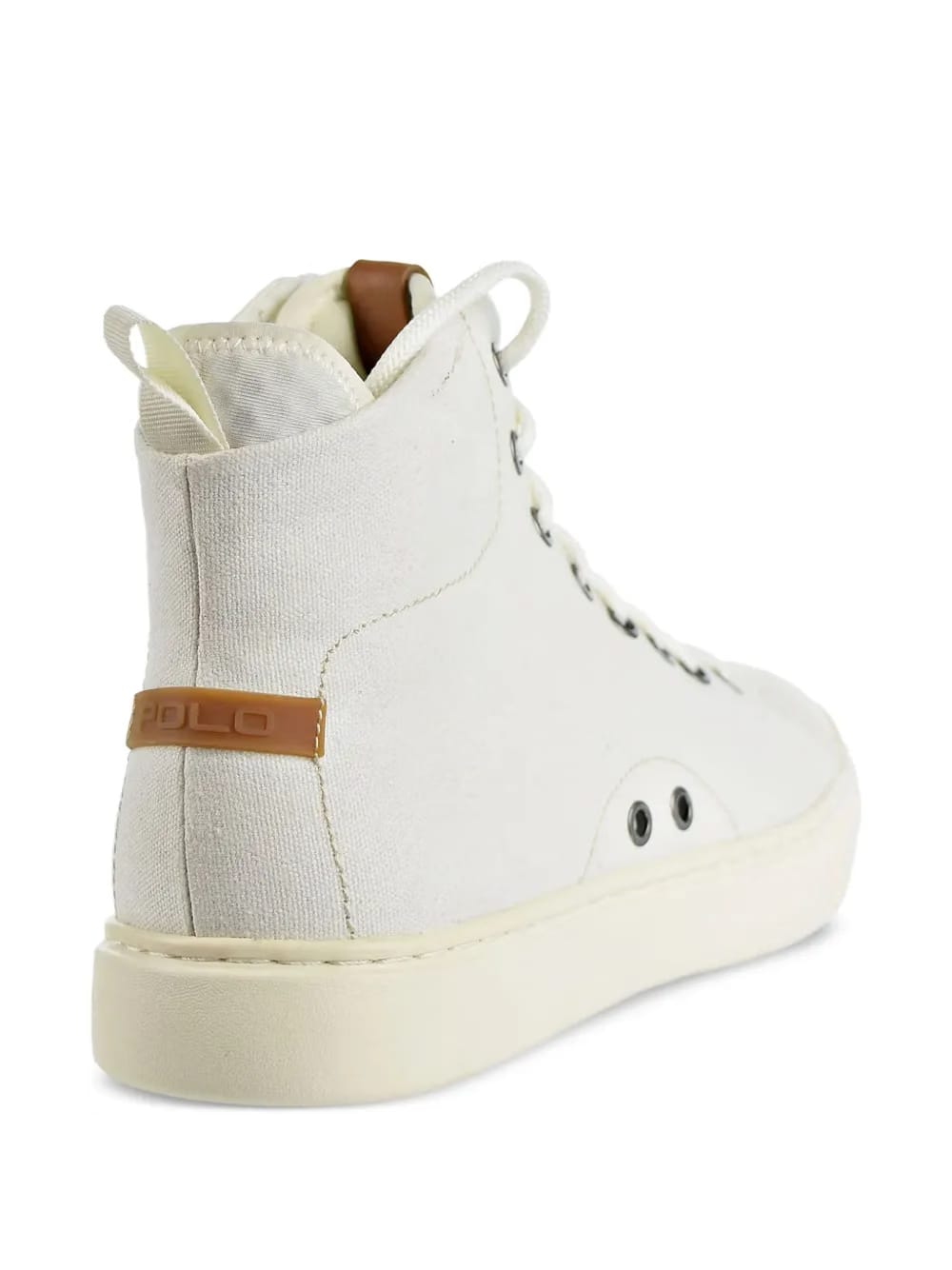 canvas high-top trainers