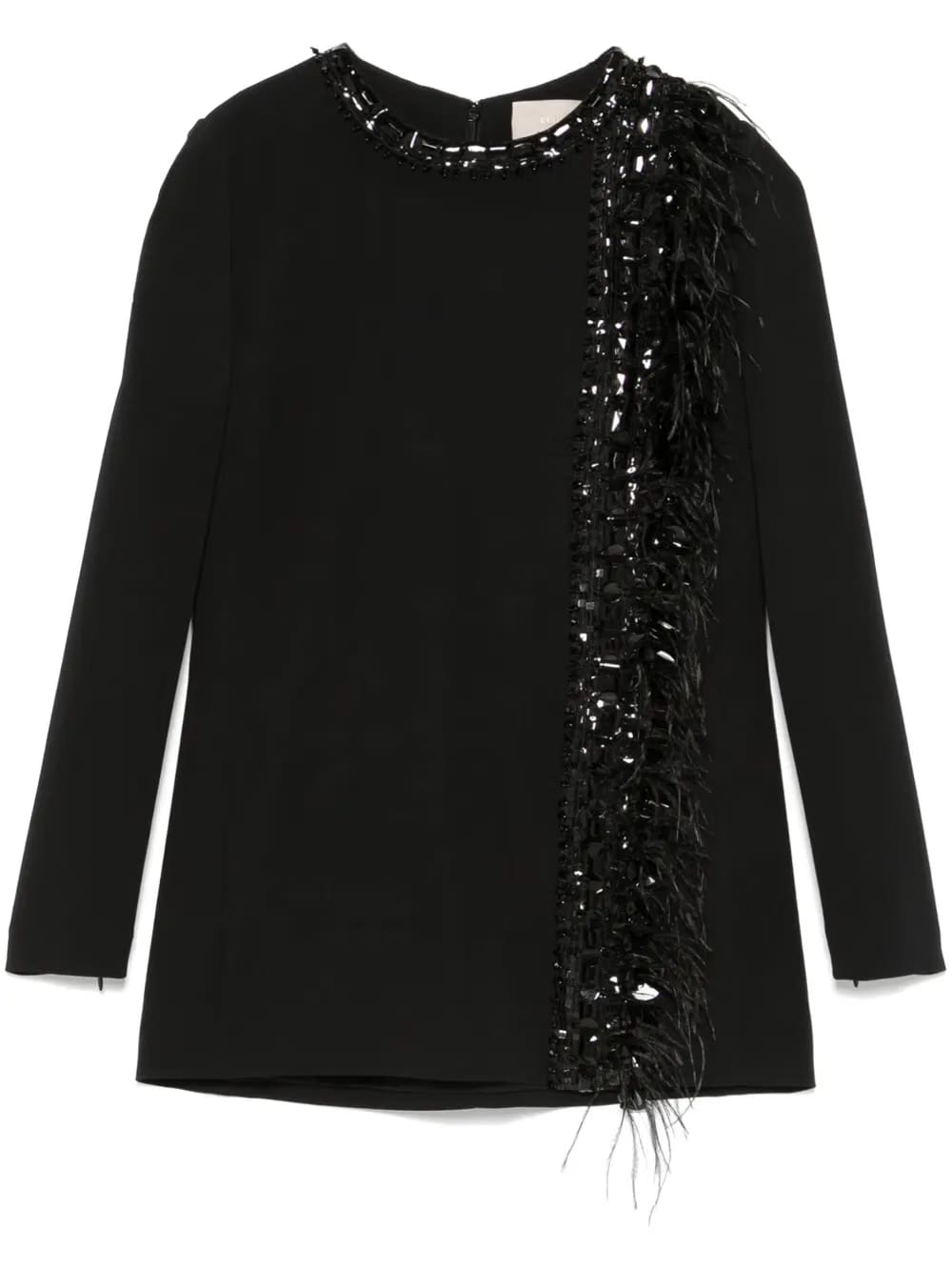 embroidered cady blouse