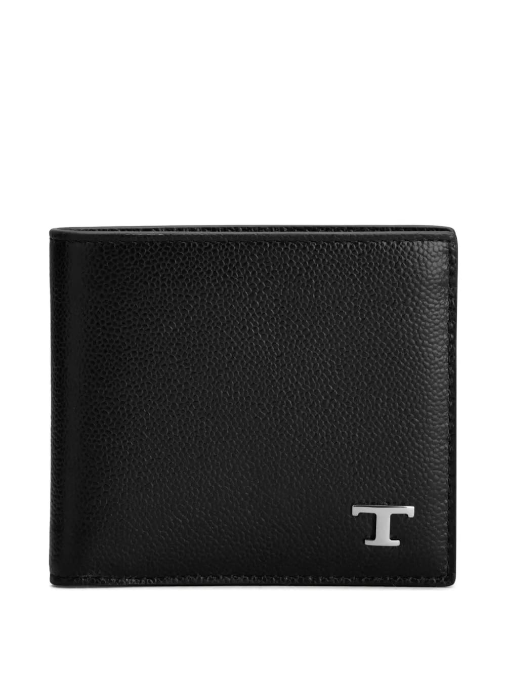 logo-plaque leather wallet