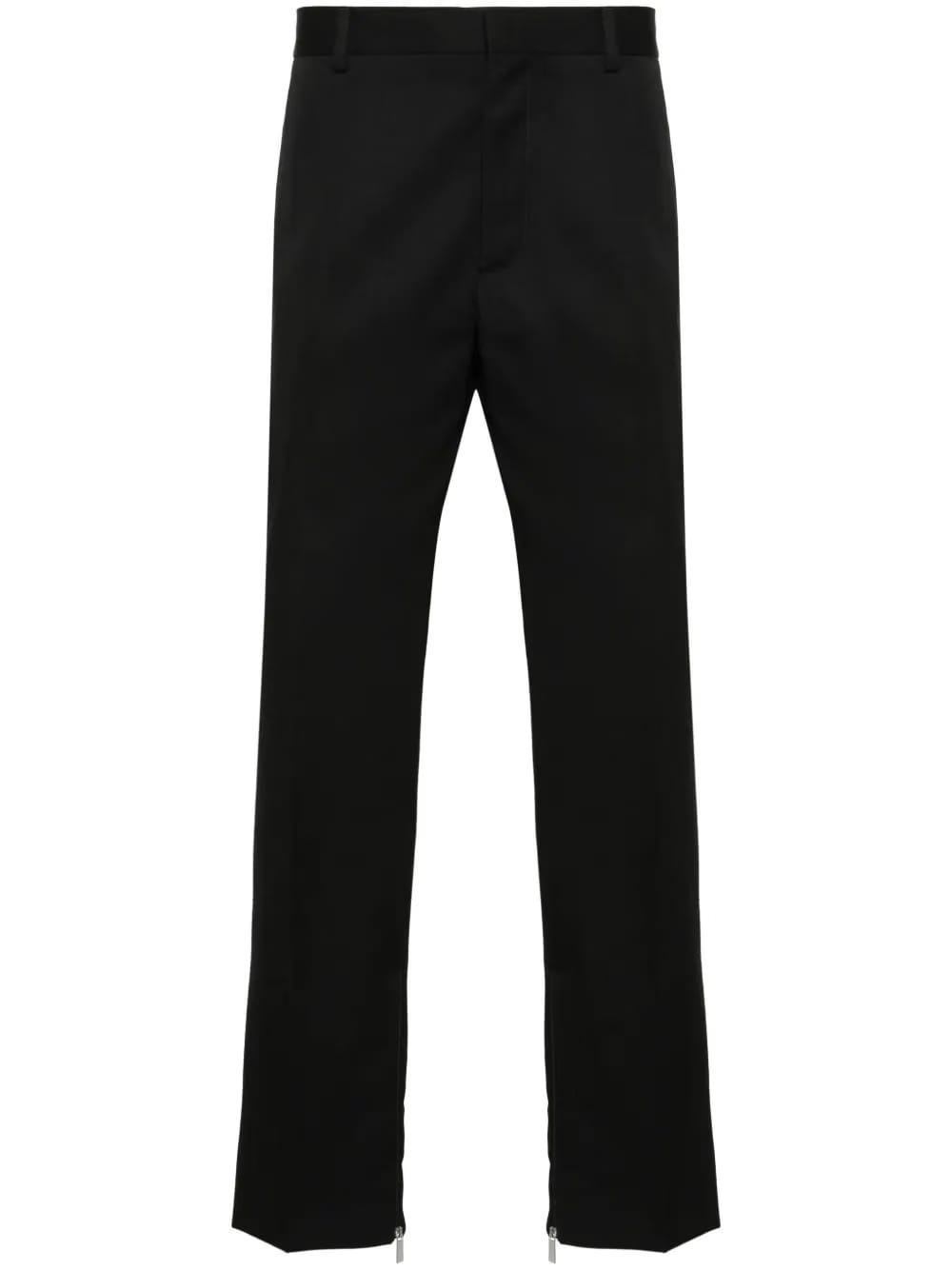 logo-embroidered slim-fit trousers