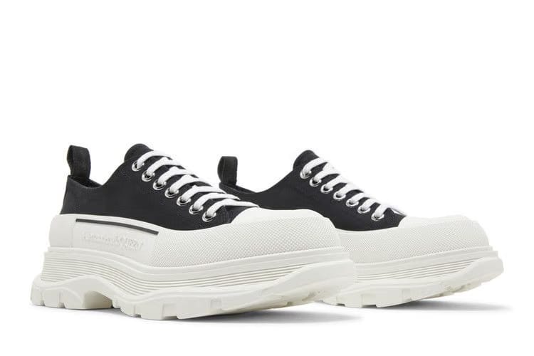 Alexander McQueen Tread Slick Lace Up Black White