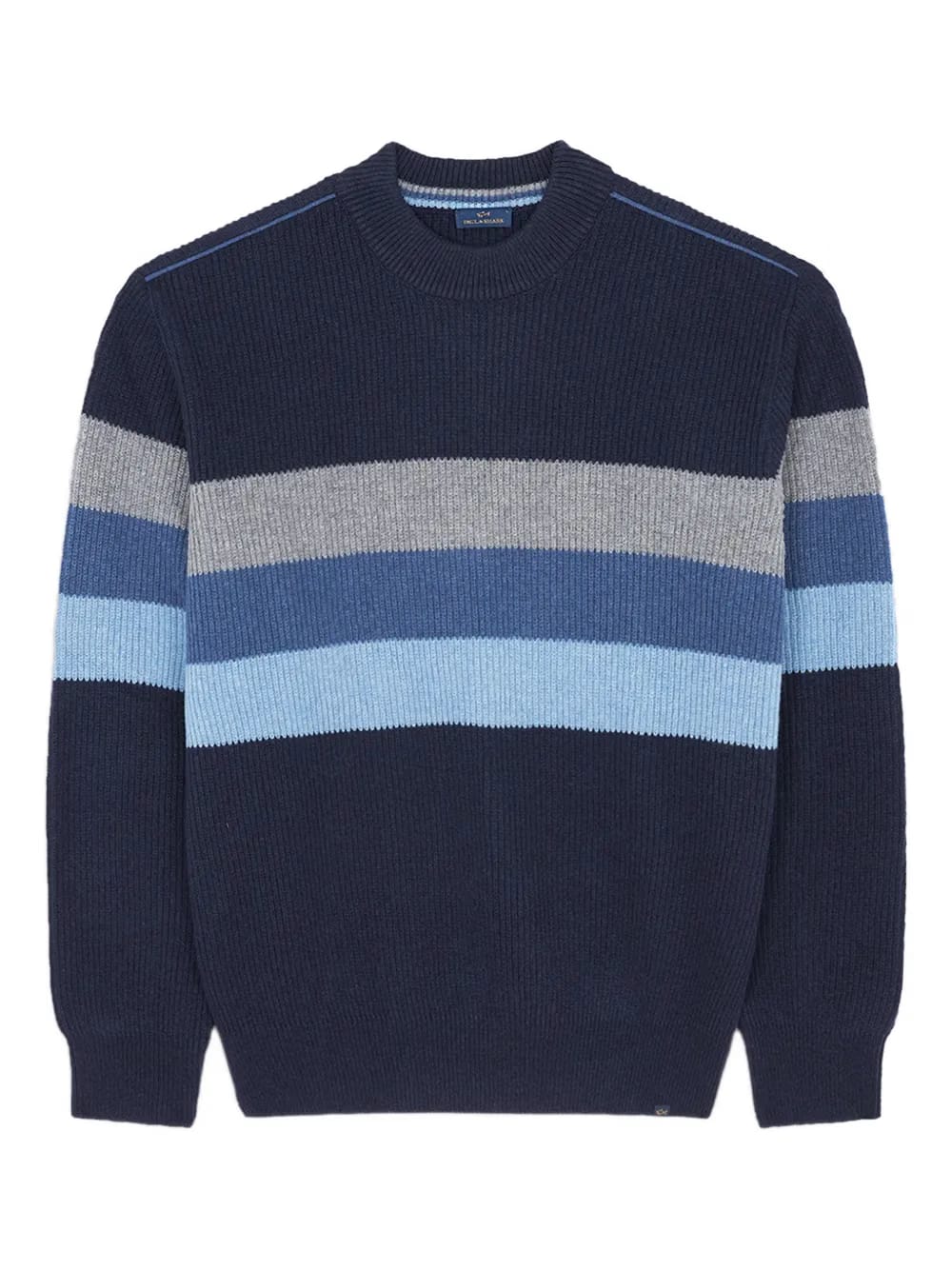 striped crew-neck sweater