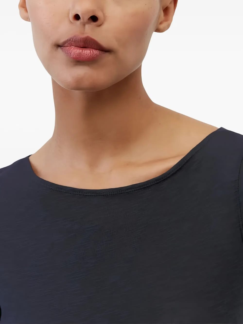 boat-neck short-sleeve T-Shirt