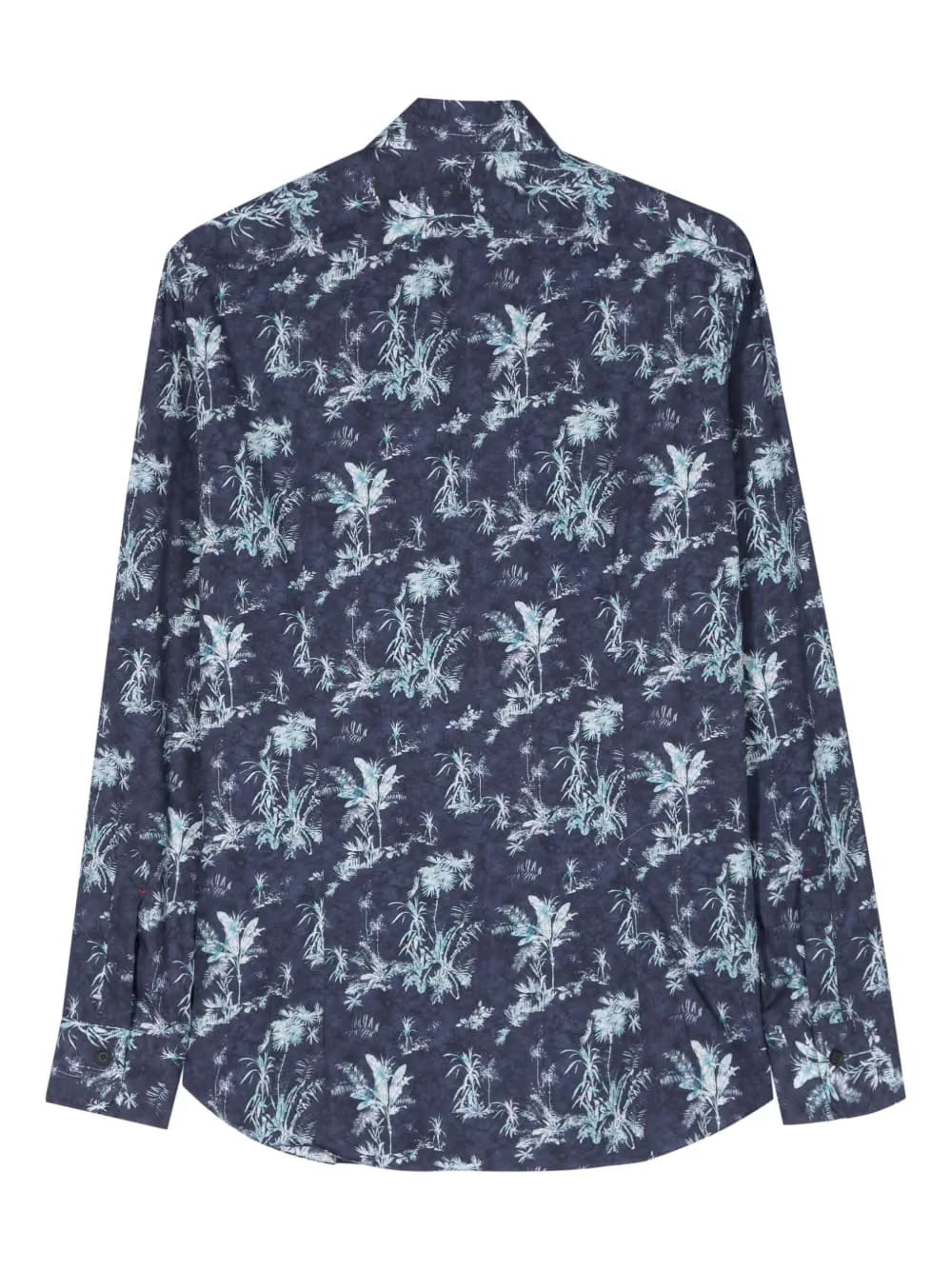 botanical-print cotton shirt