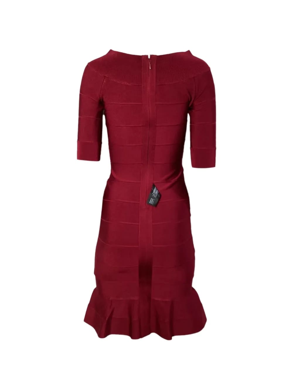 boat-neck flared-hem dress