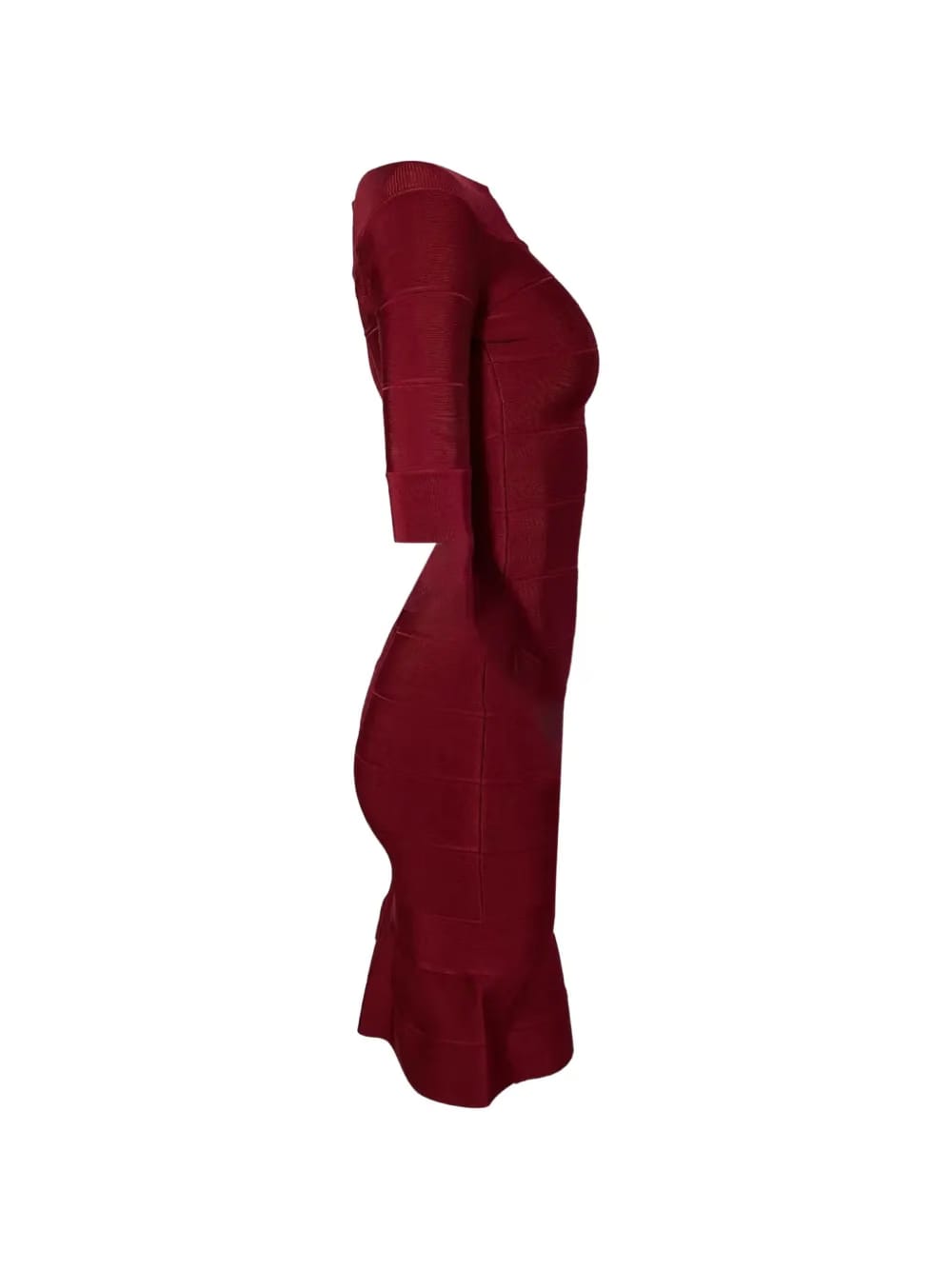 boat-neck flared-hem dress
